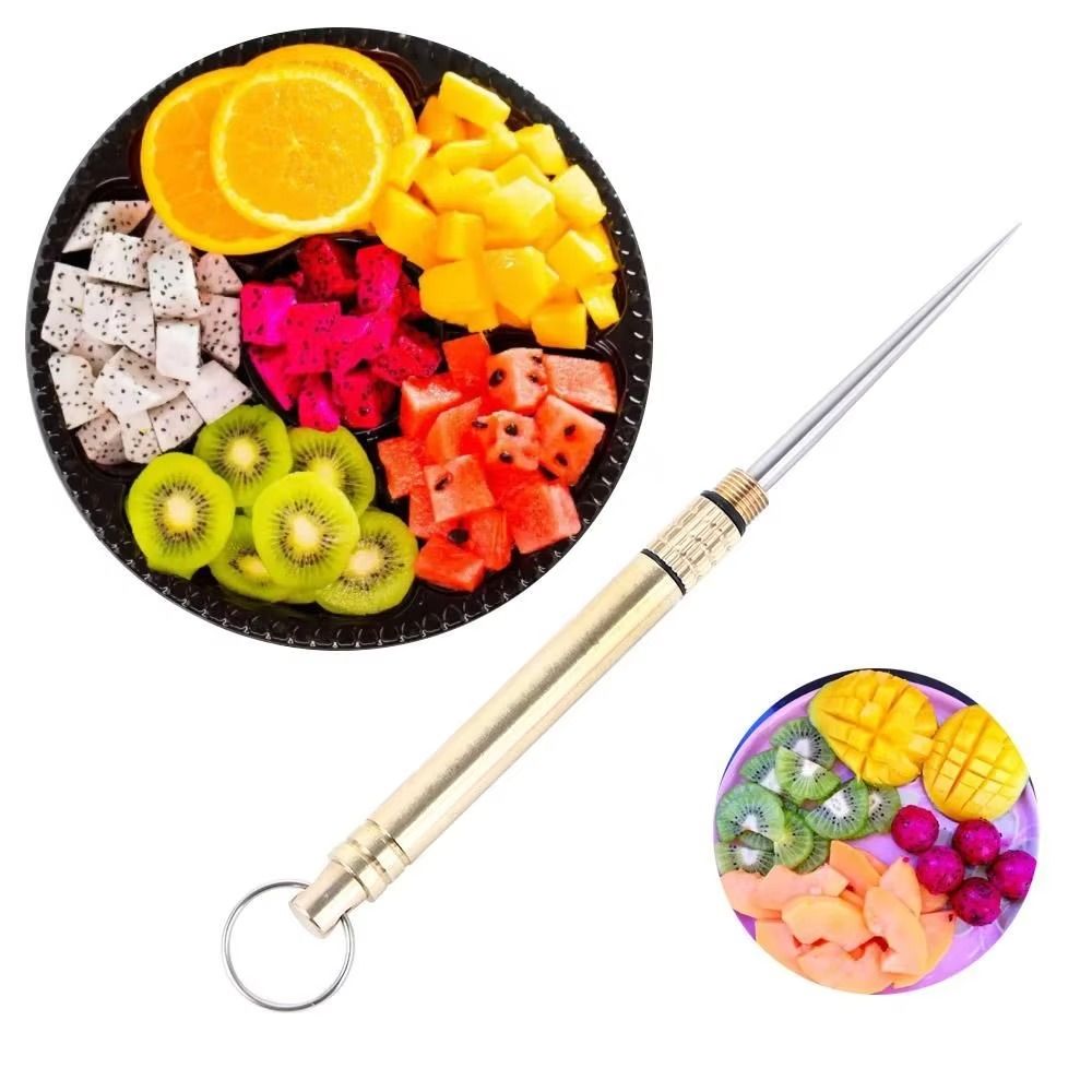 High Quality Metal Pocket Toothpick Gold Multifunctional EDC Toothpick Portable Toothpick Tube Outdoor