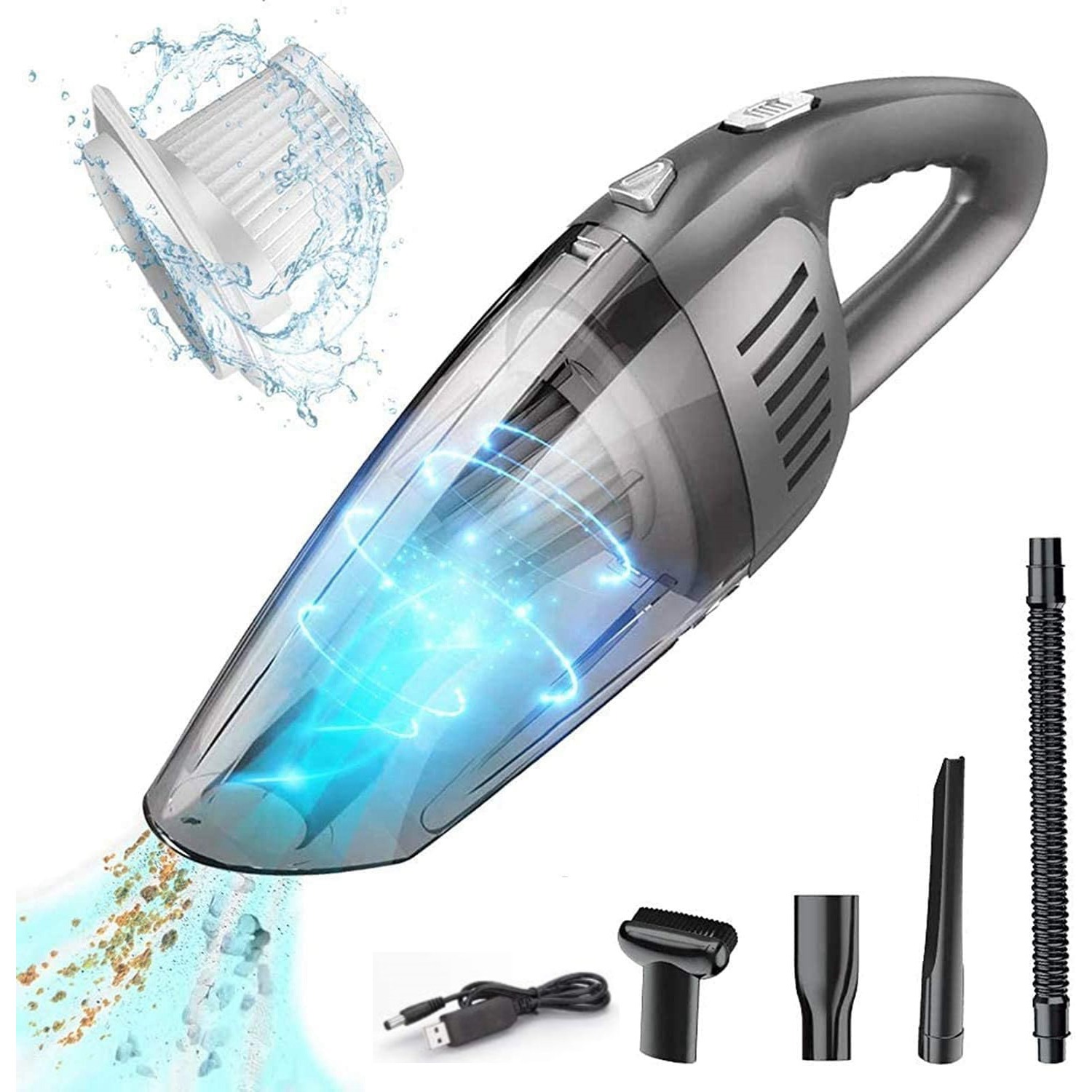 Wireless Car Vacuum Cleaner for Machine Cordless Portable Handheld B