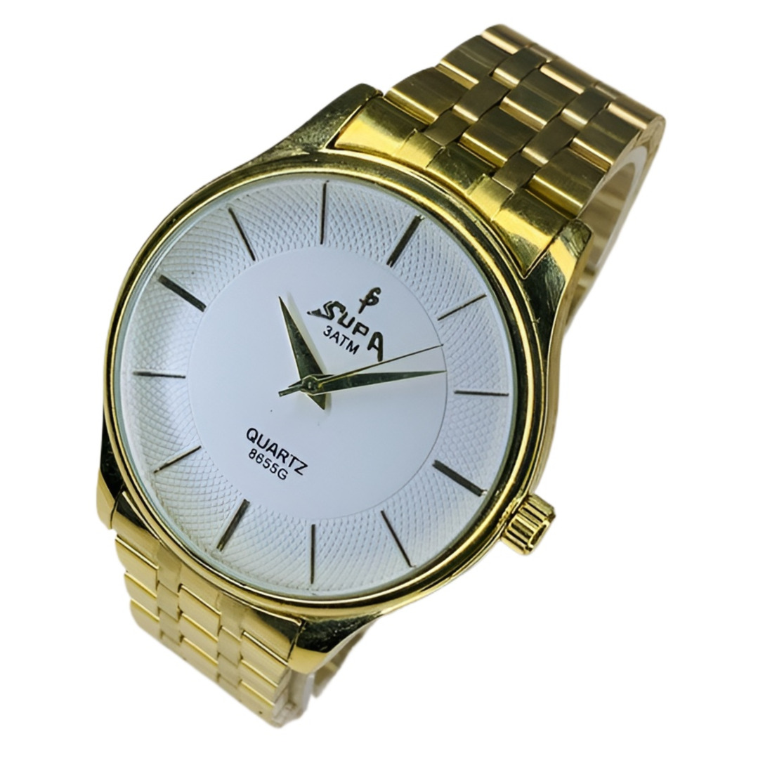 Round Dial Gold Dragon Design Quartz Luxury Stainless Steel Alloy Fashionable Waterproof Wrist watches For Men