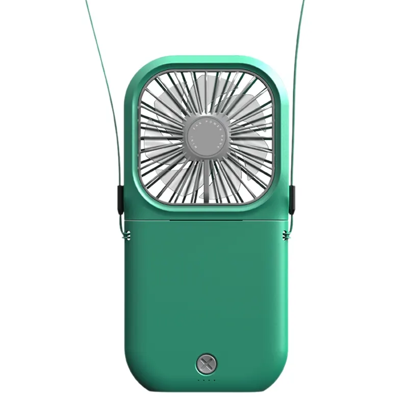 OYPFXMI Portable Fan Mini Necklace Fan USB Rechargeable Handheld Fan Foldable Personal Cooling Fan Air Cooler 3 Speeds Setting