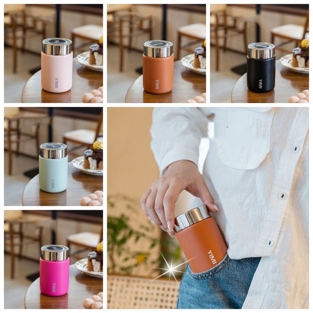 Kawaii 316 Stainless Steel Mini Stainless Steel Thermos Mug Insulated Keep Warm 230ml Portable Vacuum Flask Container Mini Mini Thermal Water Bottle Outdoor Sports