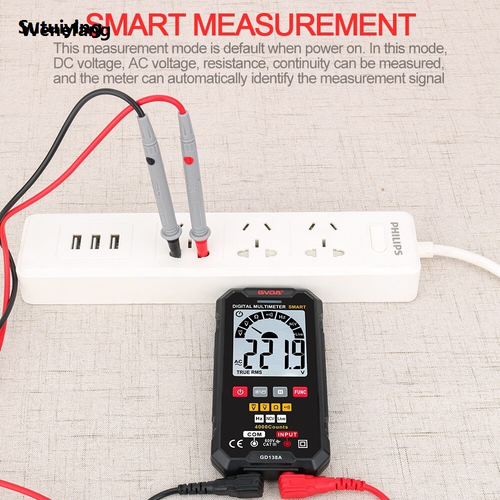 Wenefang Sutuiying GVDA Smart Multimeter Auto Ranging True RMS NCV DC AC Voltage 2025 Tester New Automatic Voltmeter Digital Multi-meter DMM Multitester
