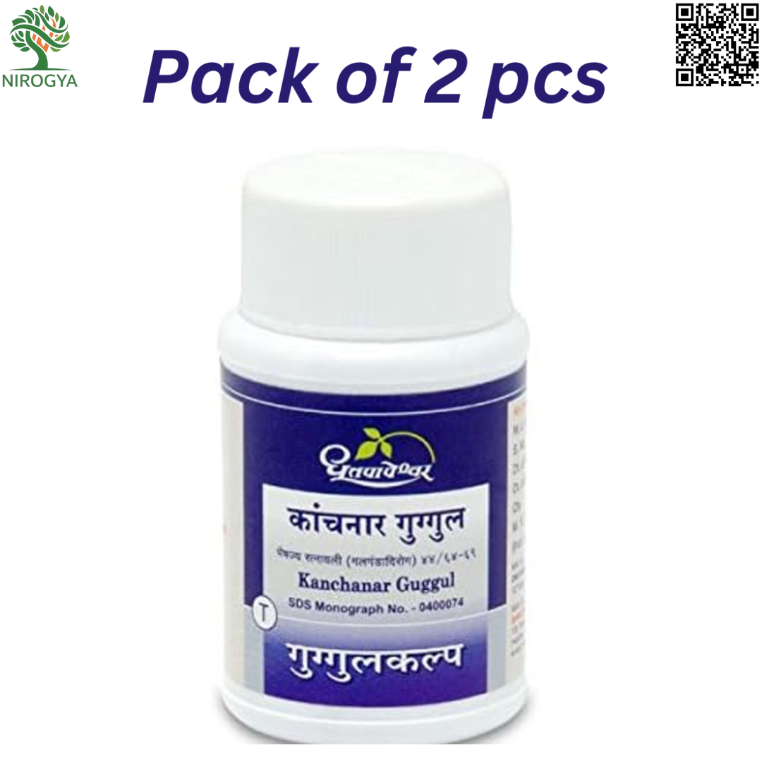 Dhootapapeshwar Kanchanar Guggul 60N Pack of 2 pcs