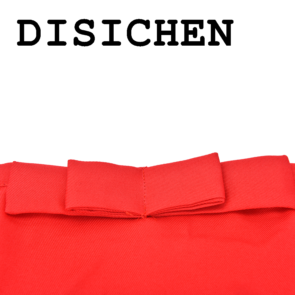 DISICHEN Luxury 1pc Black Waiter Waitress Pocket Short Half Size Waist Apron Kitchen Pub Bar Restaurant Cotton Bow Short Half Waist Apron
