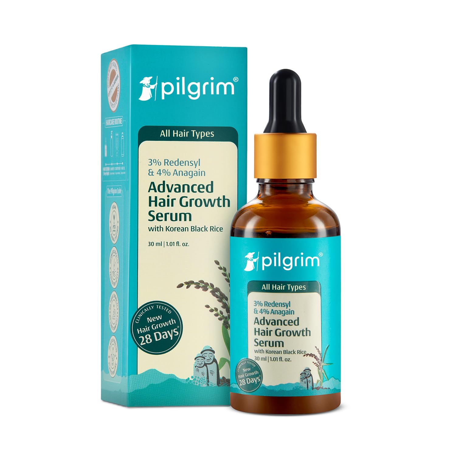 Pilgrim 3% Redensyl + 4% Anagain Hair Growth Serum 50 ml