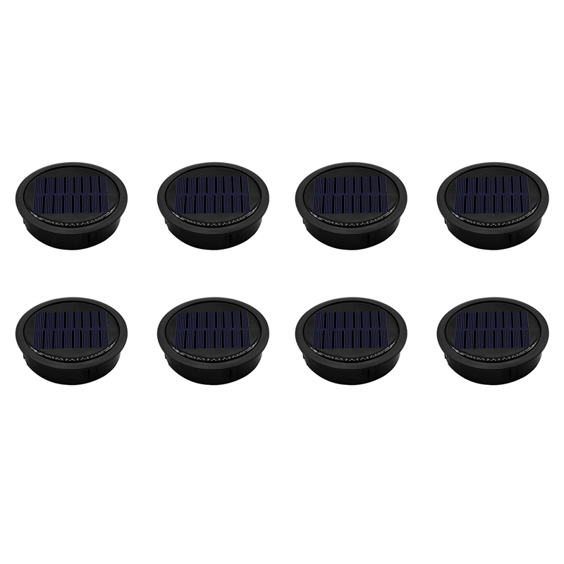 OUMERY 8 Pack Big Solar Light Replacement Top for Outdoor Hanging Lanterns, More Powerful More Energy Efficient