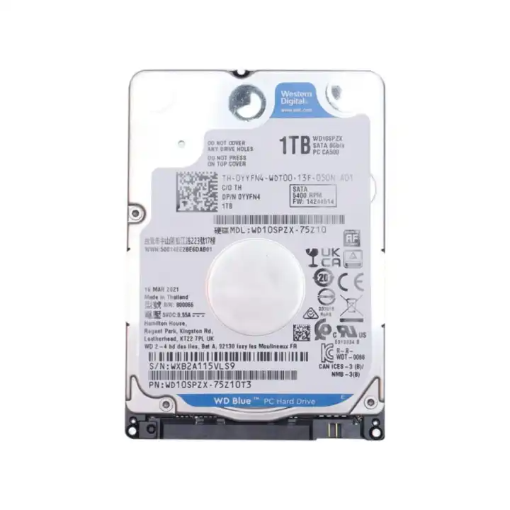 WD Blue, 1TB Laptop Hard Disk WD10SPZX-75Z10
