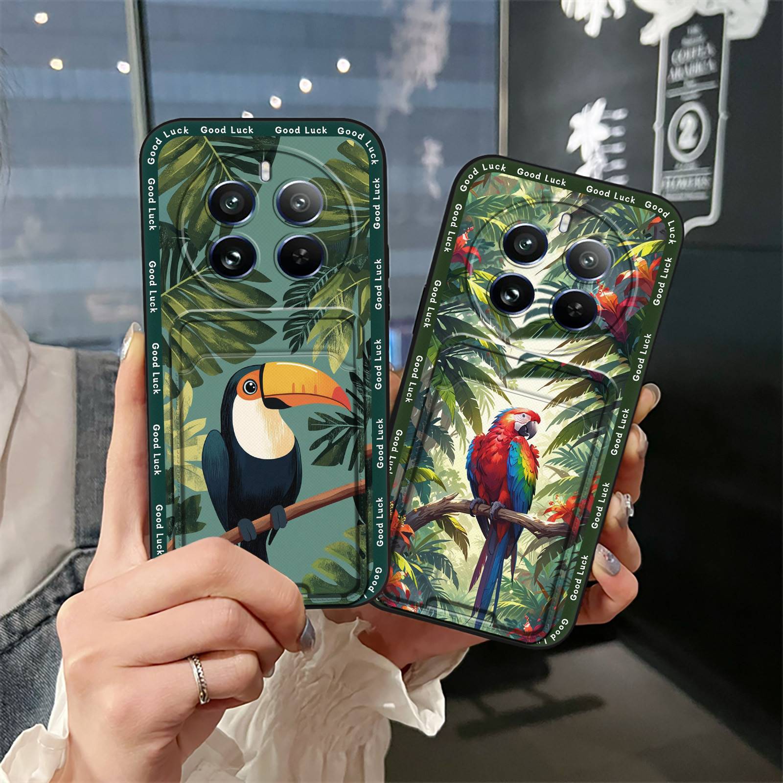TPU Cute Phone Case For 1+9RT/OnePlus 9RT 5G Back Cover Card bag Graffiti Anti-dust Soft case Card sleeve Waterproof
