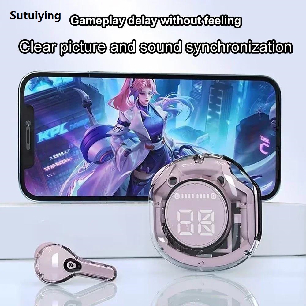 Sutuiying T8 PRO Tws Bluetooth Earbuds Transparent with LED Digital Display 2025 Wireless In-Ear Earphone for Xiaomi Huawei iPhone Headphone