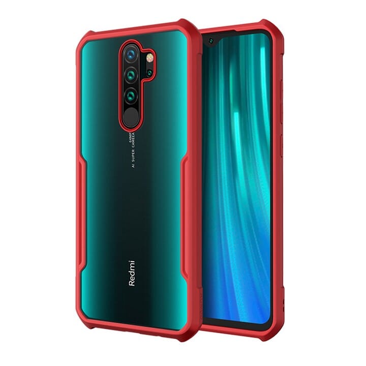 Redmi Note 8 Pro Case Cover with Camera Protection Shock Proof (TPU+PC Frame|Side Bumper)