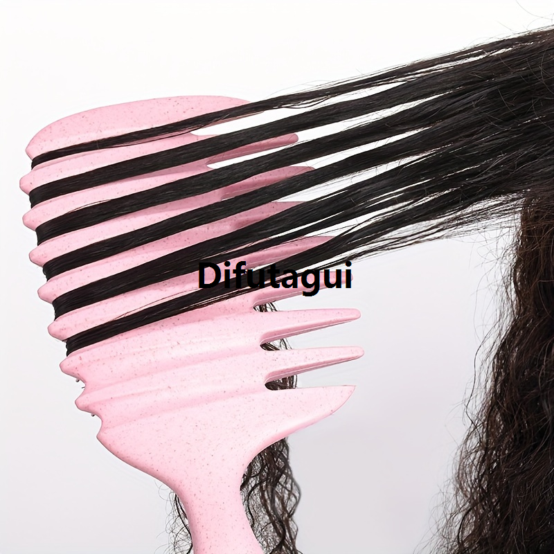 Difutagui Curly Hair Ladies－Handle Resin Brush Curls CandyBrush Definition 2025 New Long Hair－Brie Massage Hair Brush with Brush