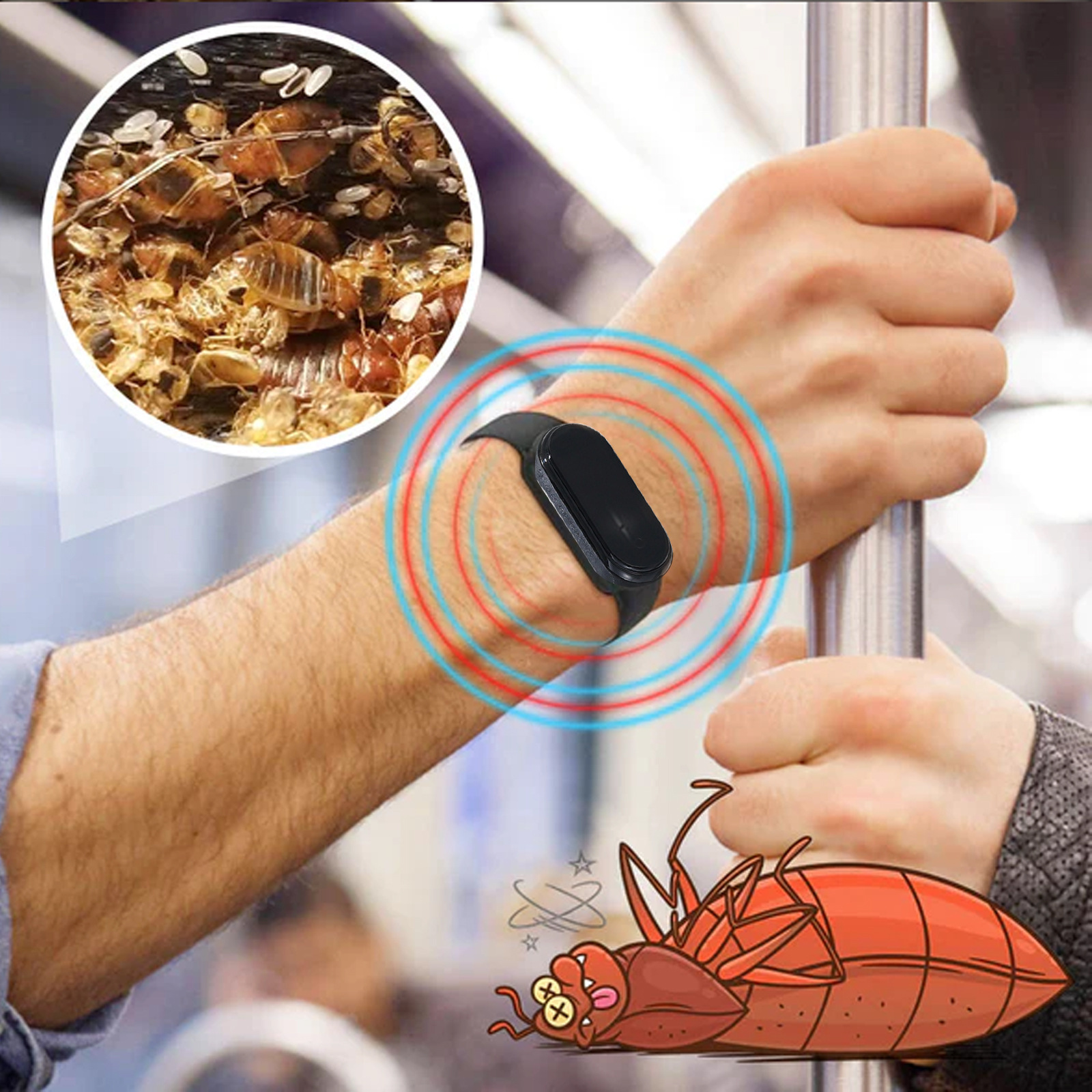 1 Piece Digital Mosquito Repelling Watch - Anti-Mosquito Wristband for Kids & Adults