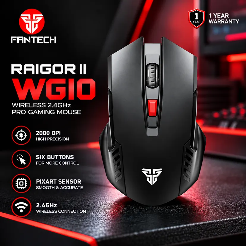 Fantech Raigor Ii Wg10 Gaming Mouse in Black