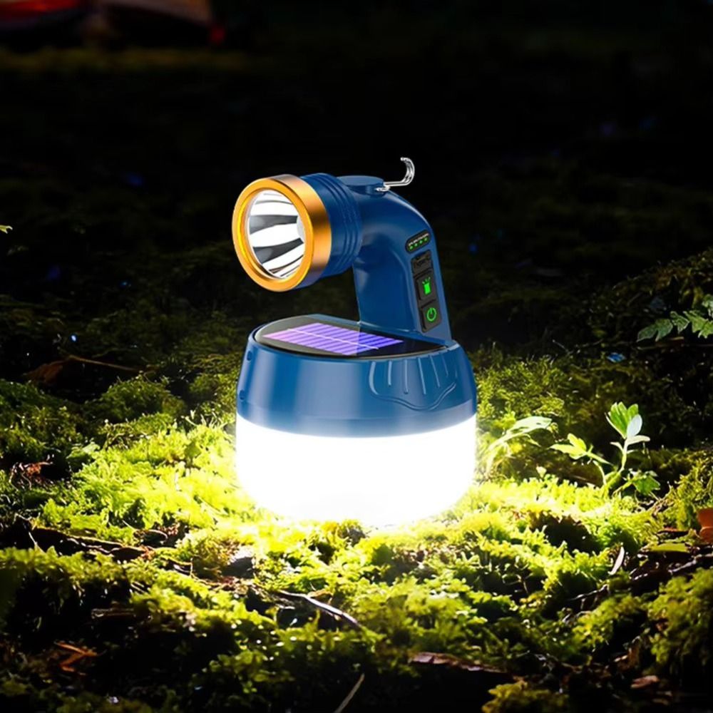Portable Rechargeable Portable LED Flashlight Lightweight Solar Recharge Rechargeable LED Lantern LED Technology Waterproof Solar Lantern Night Use