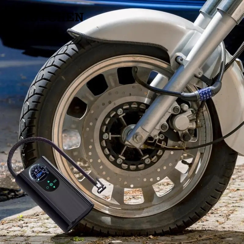 DISICHEN Hot Selling 150PSI Tire Inflator with Pressure Gauge Quick Inflation Wireless Tire Inflator with Digital Display for Car Bicycles Motorcycle