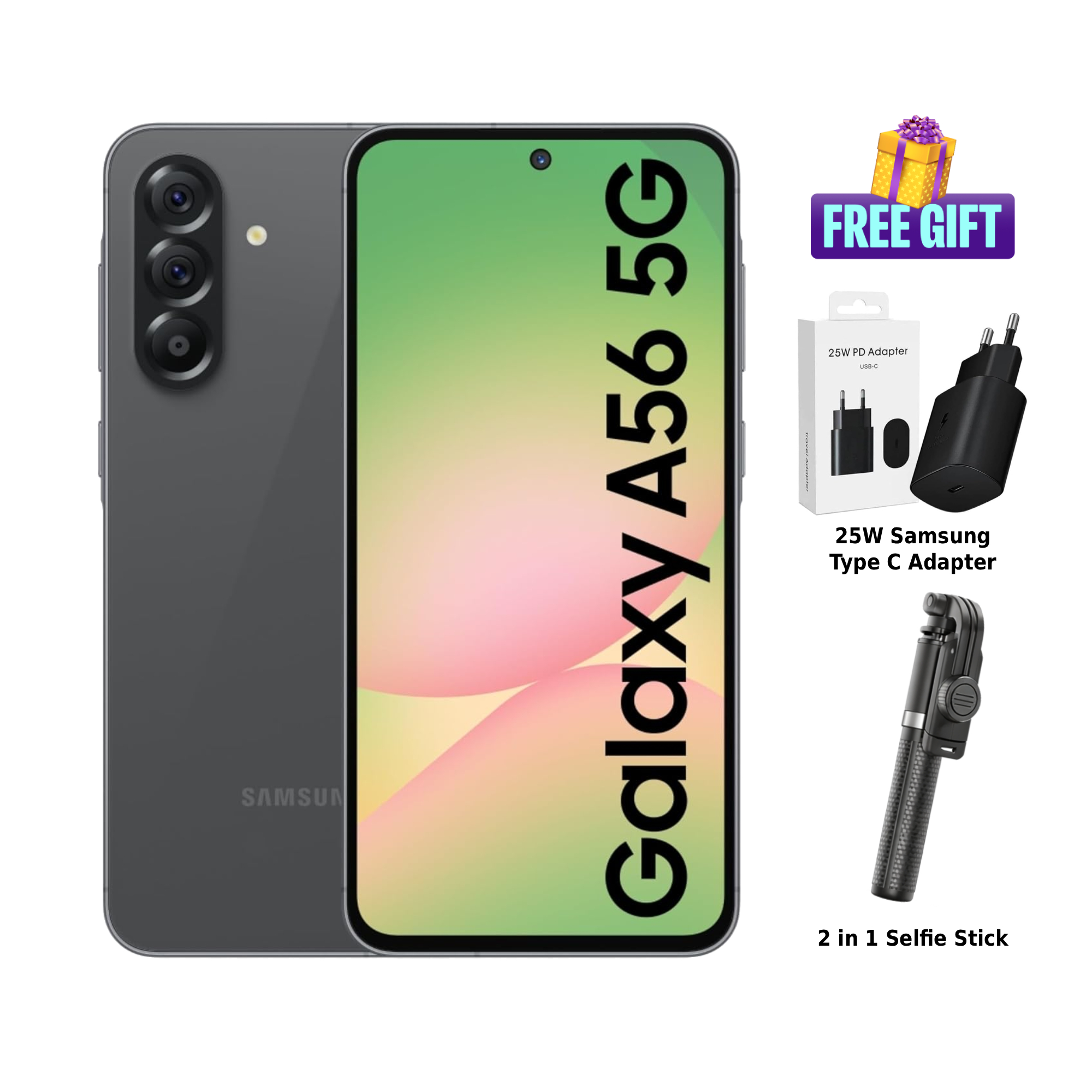 Samsung Galaxy A56 5G (8GB/256GB) | 6.7" 120Hz sAMOLED Display | Exynos 1580 | 50000mAh