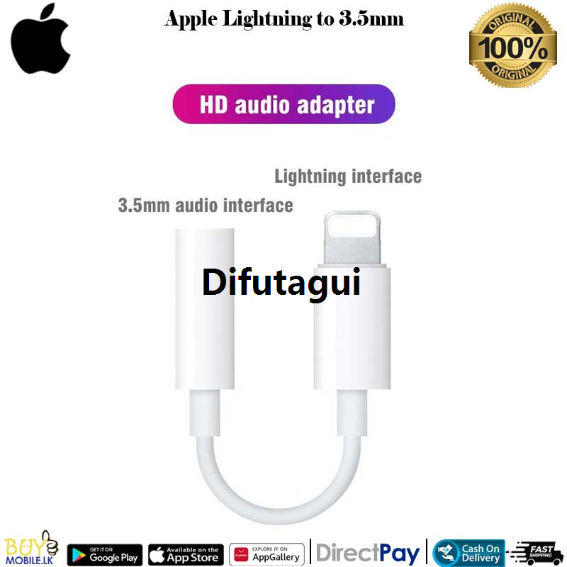 Difutagui Special Offer Lightning to 3.5mm Headphone Jack Profesional Adapter for iPhone iPad and iPod Touchc