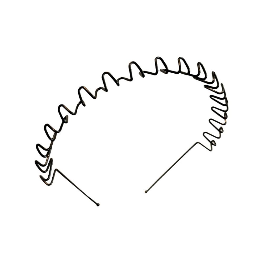 Fashion Wave Shape Headband Double Layer Simple Thin Metal Hair Hoop Elastic Spring Shape Men Hair Bands Female/Girls