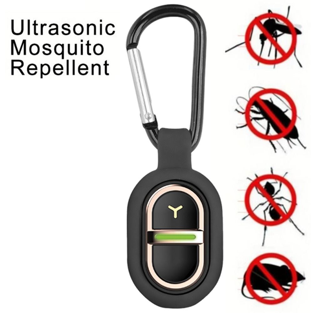 Pest Reject Portable Ultrasonic Mosquito Mini 7 Gears Electronic Insect IPX4 Waterproof Rechargeable Pet Mosquitoes Device Travel