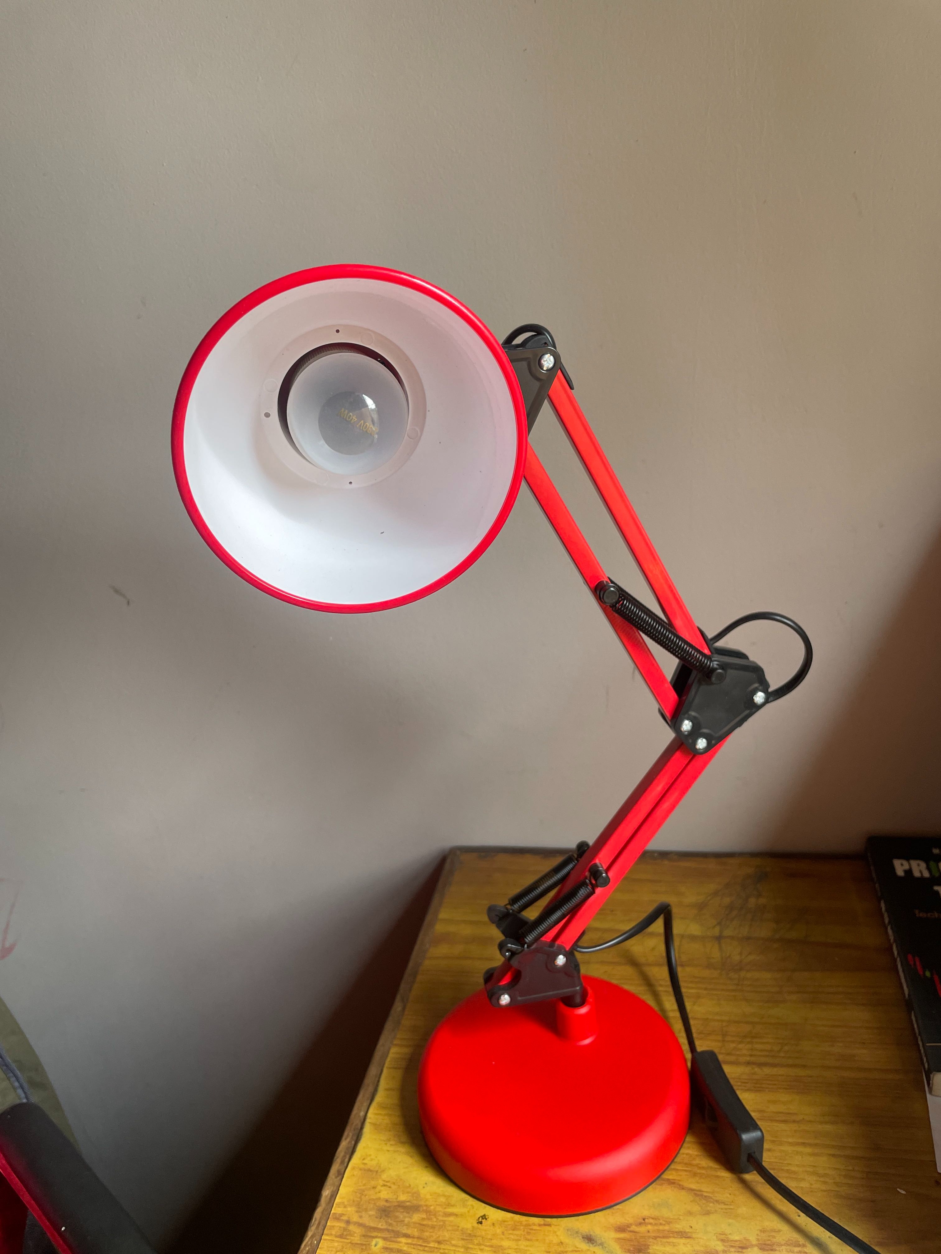40 Watt Study Table Lamp,Multi-Joint, Adjustable Arm Metal Desk Lamp