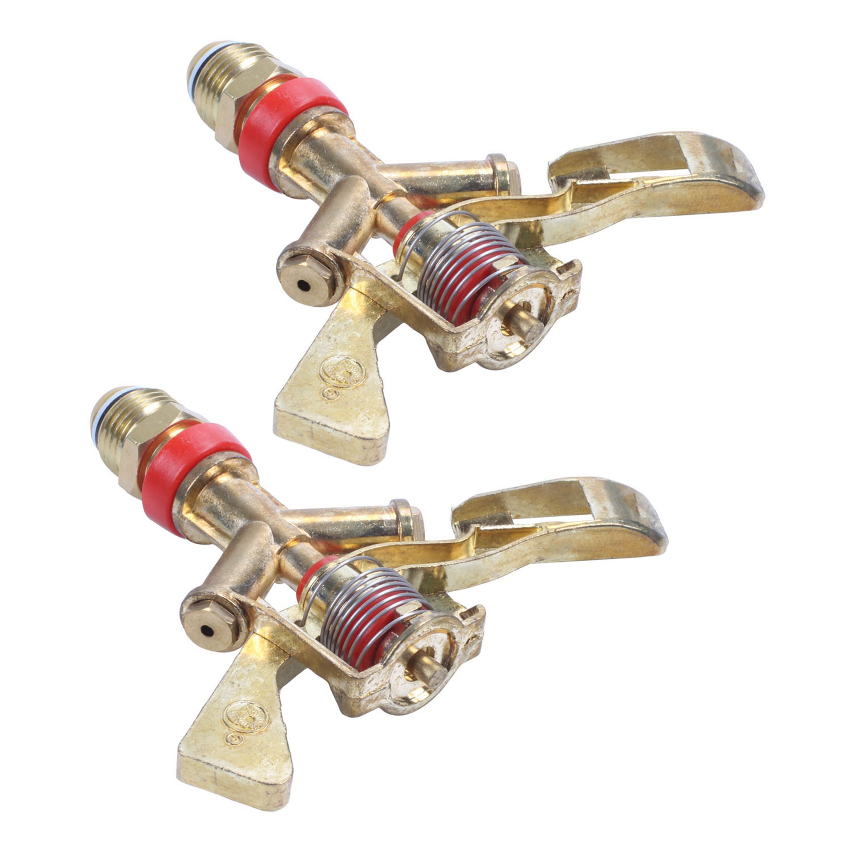NAMUNY 2X Hot New 1/2 Inch Dual Connector Zinc Alloy 360 Degree Rotate Rocker Arm Water Sprinkler Nozzle