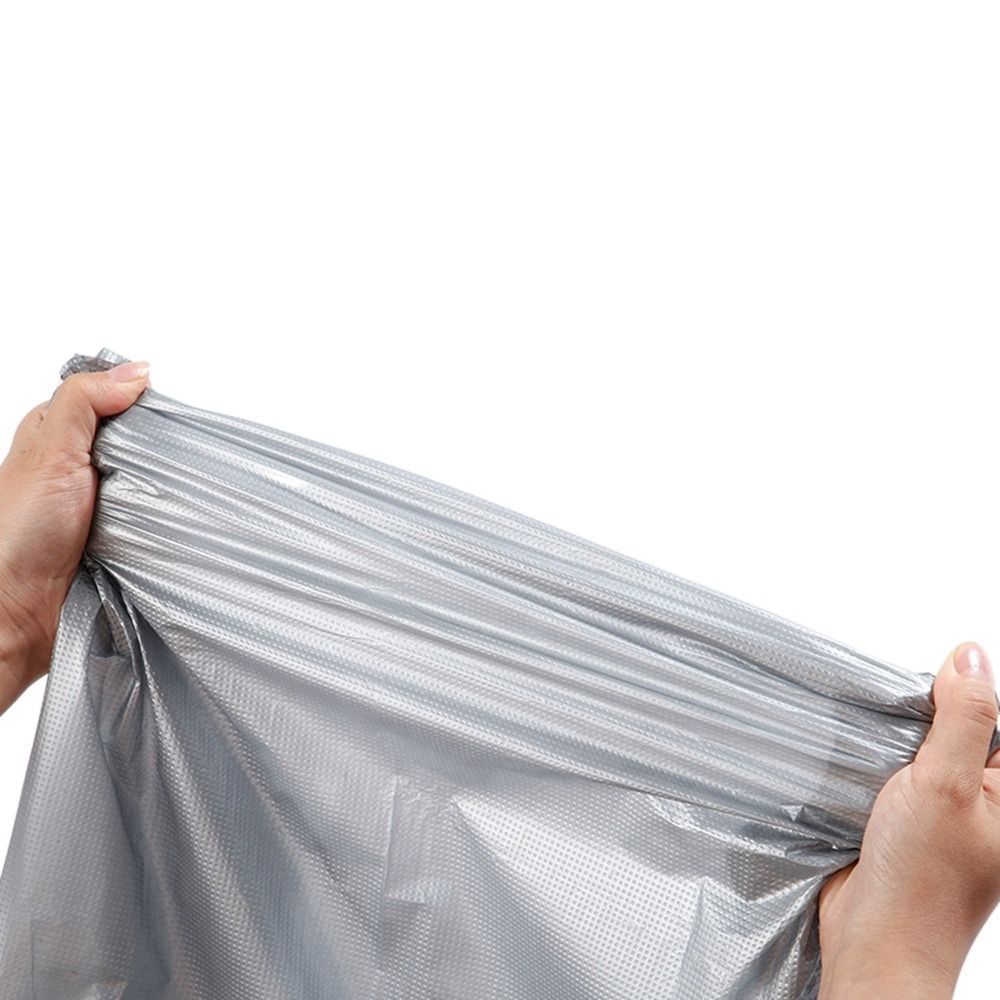 10Pcs Multifunctional Plastic Moving Packing Bag Thickened Large Capacity Hand Luggage Clothes Storage Bag Grey Dustproof Quilt Dust Bag Blanket