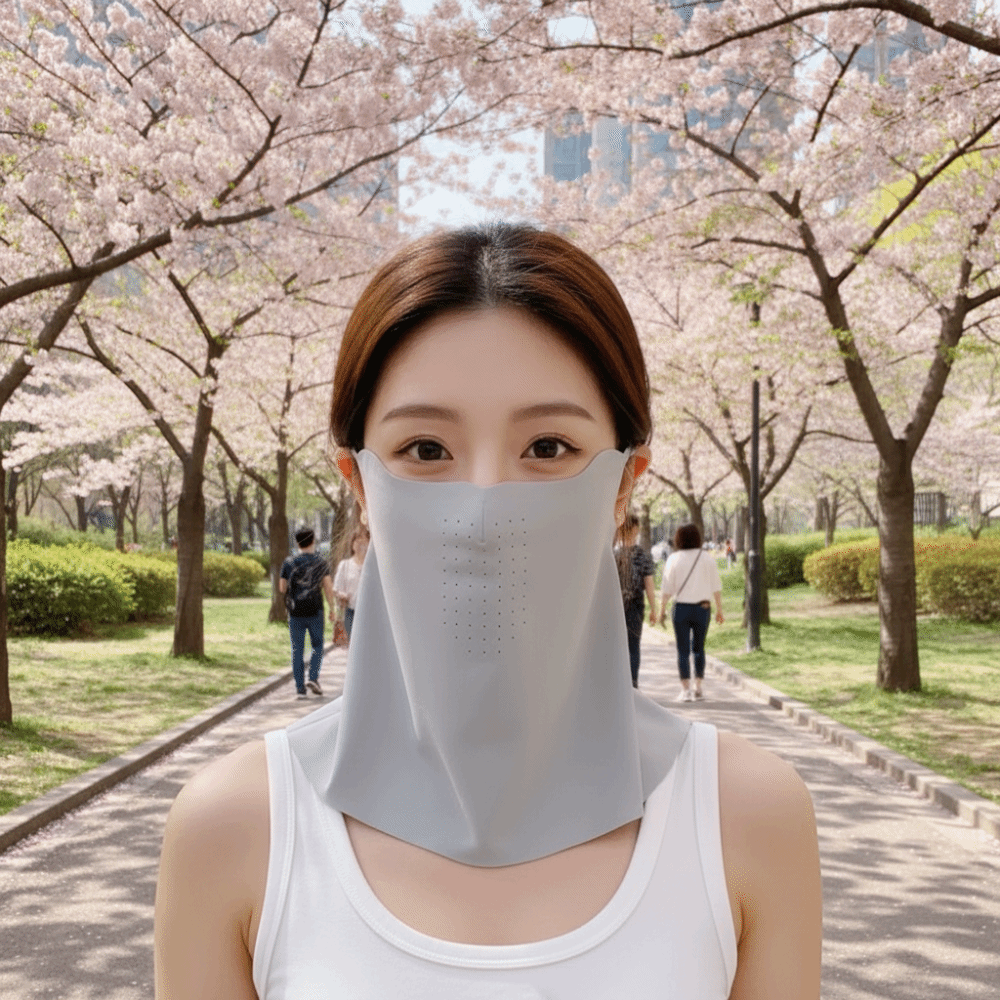New Design Thin Cabin-style Face Shield UV-proof Material Neck Protection Neck-protecting Sunshade Can Drink Water Breathable Cycling Outdoor Activities