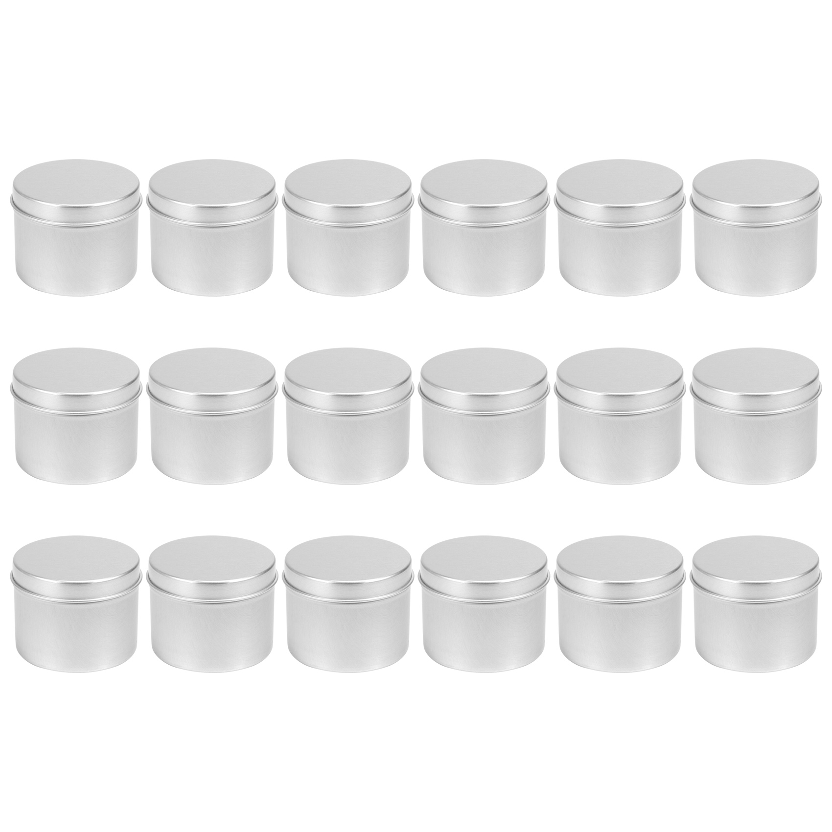 (GGBR) 18 Piece Candle Tin , 4 Oz, Candle Containers for DIY Candle Making,Candle Container,Handmade Candle Making Tools