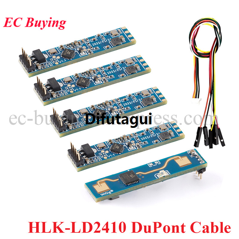 Difutagui Special Offer 5pcs/1pc HLK-LD2410 LD2410 24G FMCW 24GHz Smart Human Presence Bargain price Sensing Radar Module Millimeter Wave Motion Switch Sensor Module