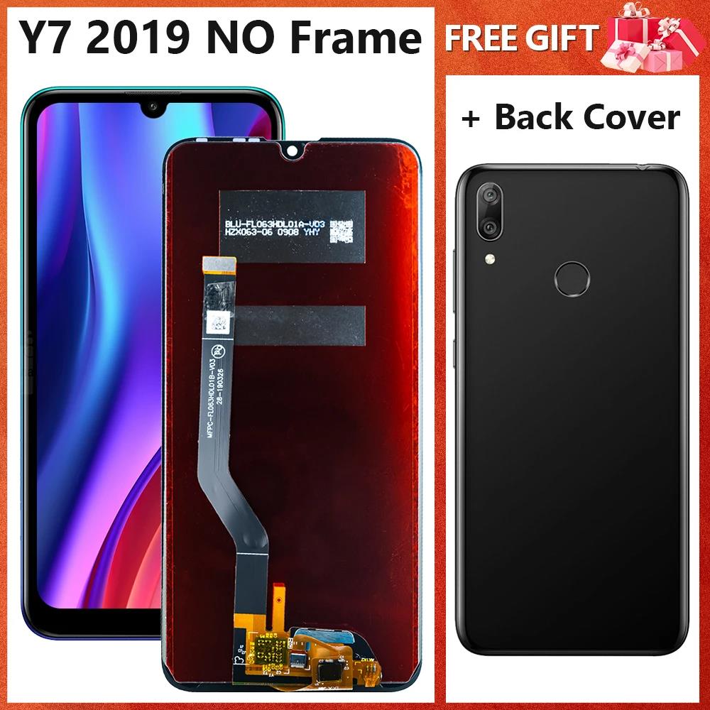 Clearance sale New 100% test Y7 2019 Display For Huawei Y7 2019 LCD Display Touch Screen Digitizer DUB-LX3 DUB-L23 DUB-LX1 Assembly With Frame