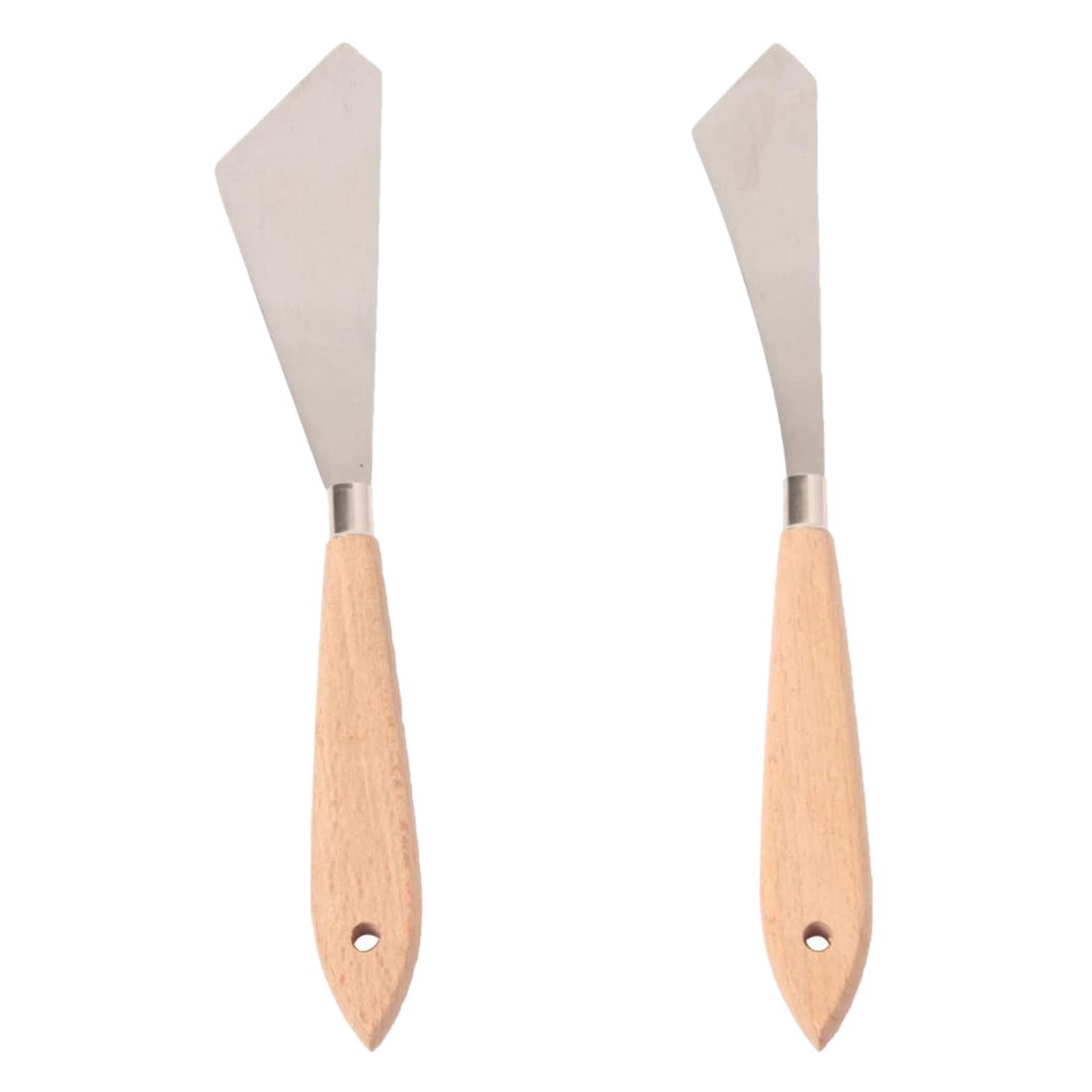 NAMUNY 2 Pcs Painting Knife Spatula Palette Knife Wood Handle and Painting Accessories for Art and Paint