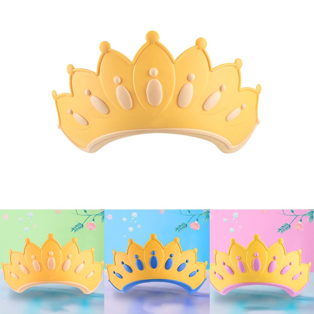 New Silicone Hair Wash Hat Ear Protection Adjustable Shampoo Cap Waterproof Baby Shower Hat Baby Bathing