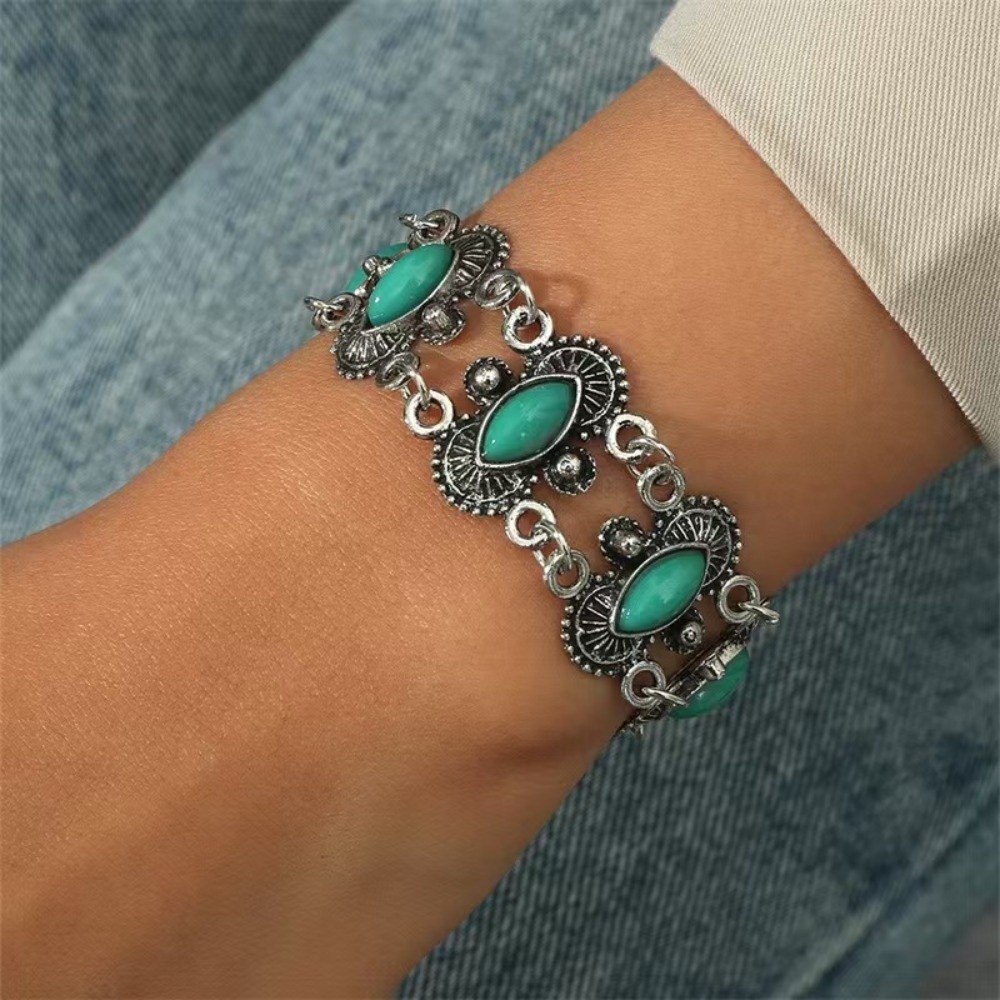 Simple Tribal Wide Bangle Ethnic Style Hand Ring Bracelet Europe American Style Western Country Style Bohemian Bangles Women