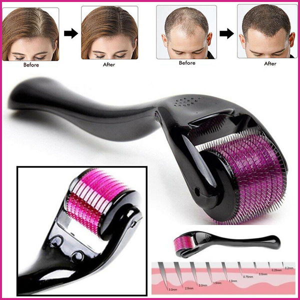 1mm Derma Roller For Hair Beard Growth , Hair Regeneration Titanium Needles Therapy