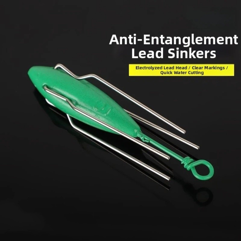 Durable Green Color Fishing Sinker Weights Wear-resistant Drop Shot Design Fishing Tackle Accessories 29g-460g Weight Range Drop Shot Sinkers Saltwater Fishing