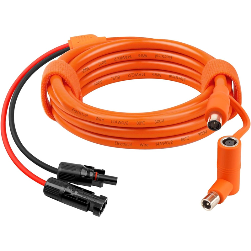 DC7909/8020 Male Plug Extension Cord for Solar Connector, Solar Panel to DC 8mm Adapter Cable 2m, Tinned Copper Wire