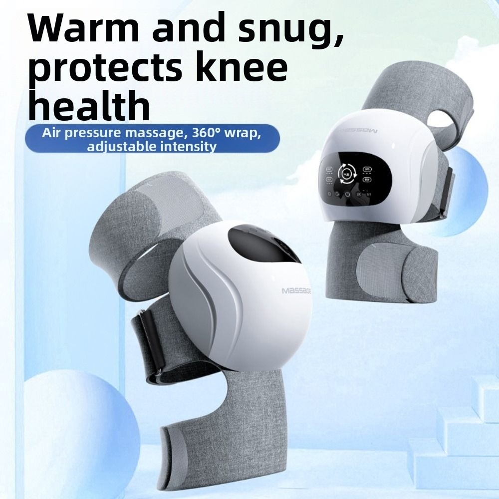 Creative Gift Heating Electric Knee Massager Compression Vibration Cordless Massager Adjustable Wireless Knee Massager Relaxes Muscle