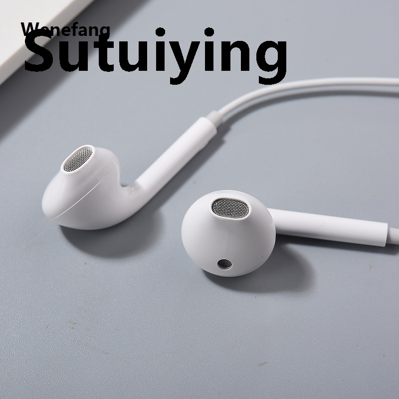 Wenefang Sutuiying NEW 3.5MM Earphones In-Ear Wired HiFi Sport Headset Earbuds Original With New Mic For Vivo y66 y67 y71 y73 y75s y79 y81 s y83 y85 y33s