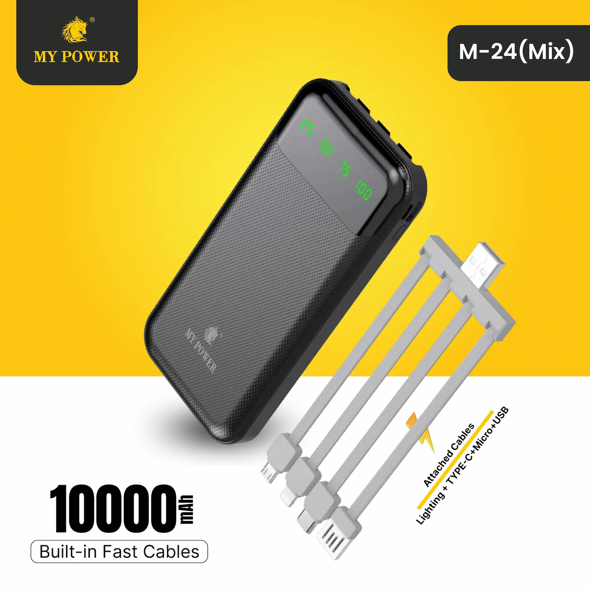 M24 Mix Portable Powerbank 10000mAh Battery