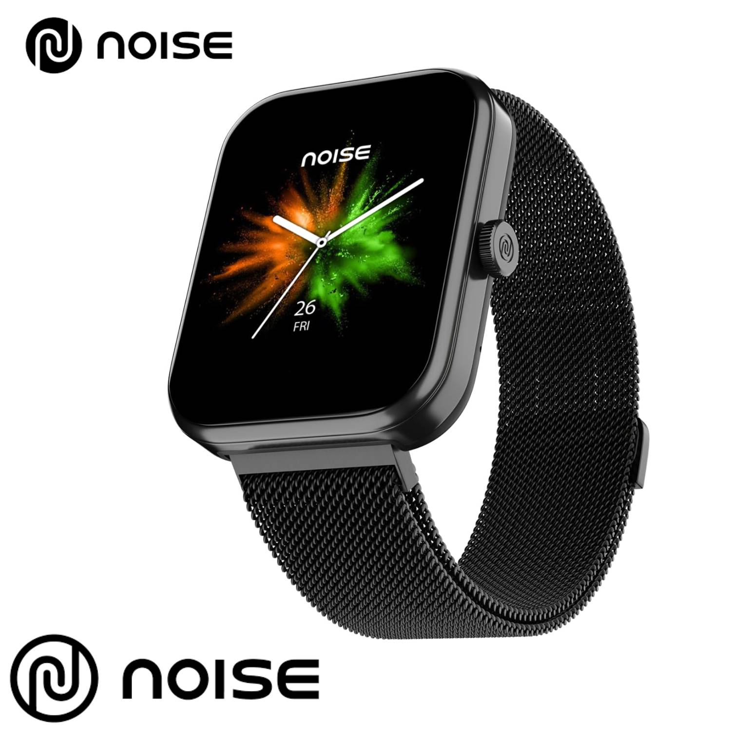 Noise Pulse 2 Max 1.85" Display, Bluetooth Calling Smart Watch, 10 Days Battery, 550 NITS Brightness, Smart DND, 100 Sports Modes, Smartwatch for Men and Women (Elite Black)