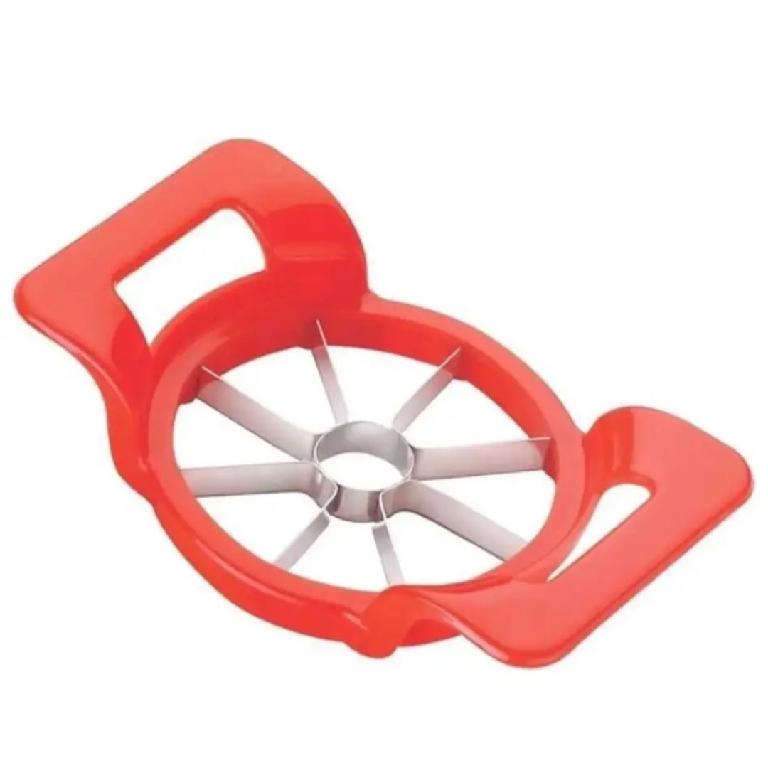 Apple Cutter 8 Blade Stainless Steel Apple Slicer Corer Fruit Cutter Plastic Grip Handle (Multicolor)