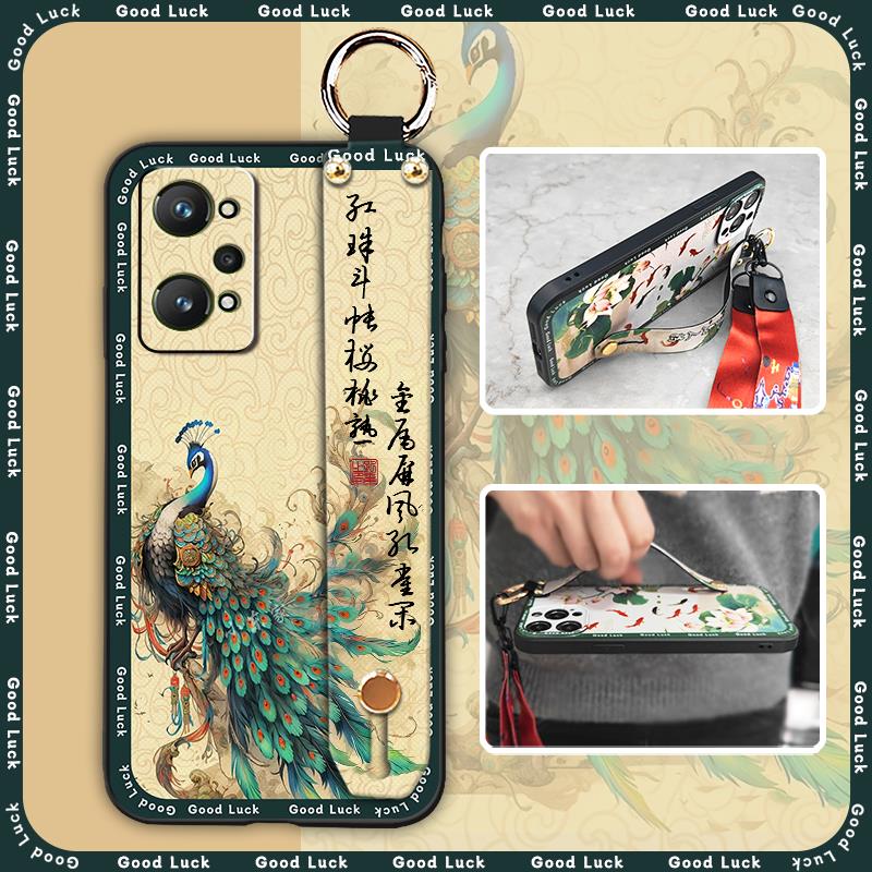 Waterproof Kickstand Phone Case For OPPO Realme GT Neo2 5G/GT2/Q5 Pro/GT NEO3T Soft case Lanyard protective old lady