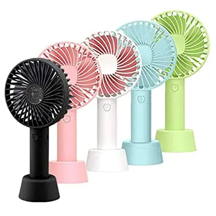 Rechargeable Portable Hand Fan With Built in Battery and Speed Modes
