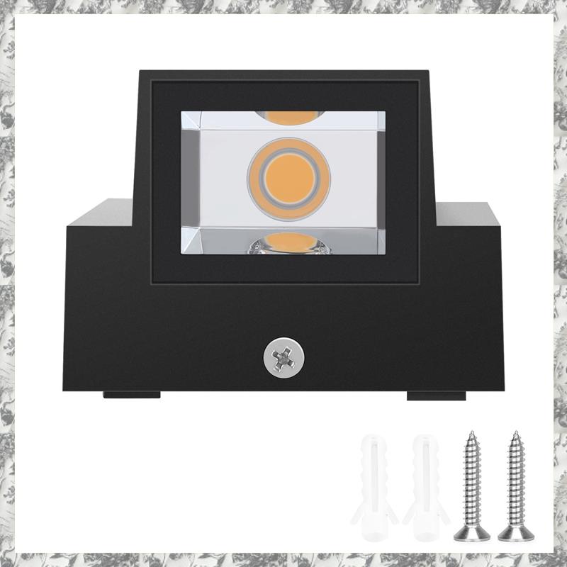 CGearuppt 3W Modern Minimalist Outdoor Waterproof Wall Lamp LED Outdoor Garden Light Door Light Balcony Balcony Garden Light Warm White