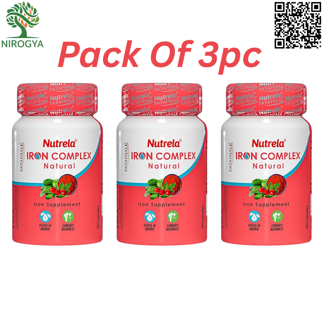 Nutrela Iron Complex Natural 30N Pack Of 3pc