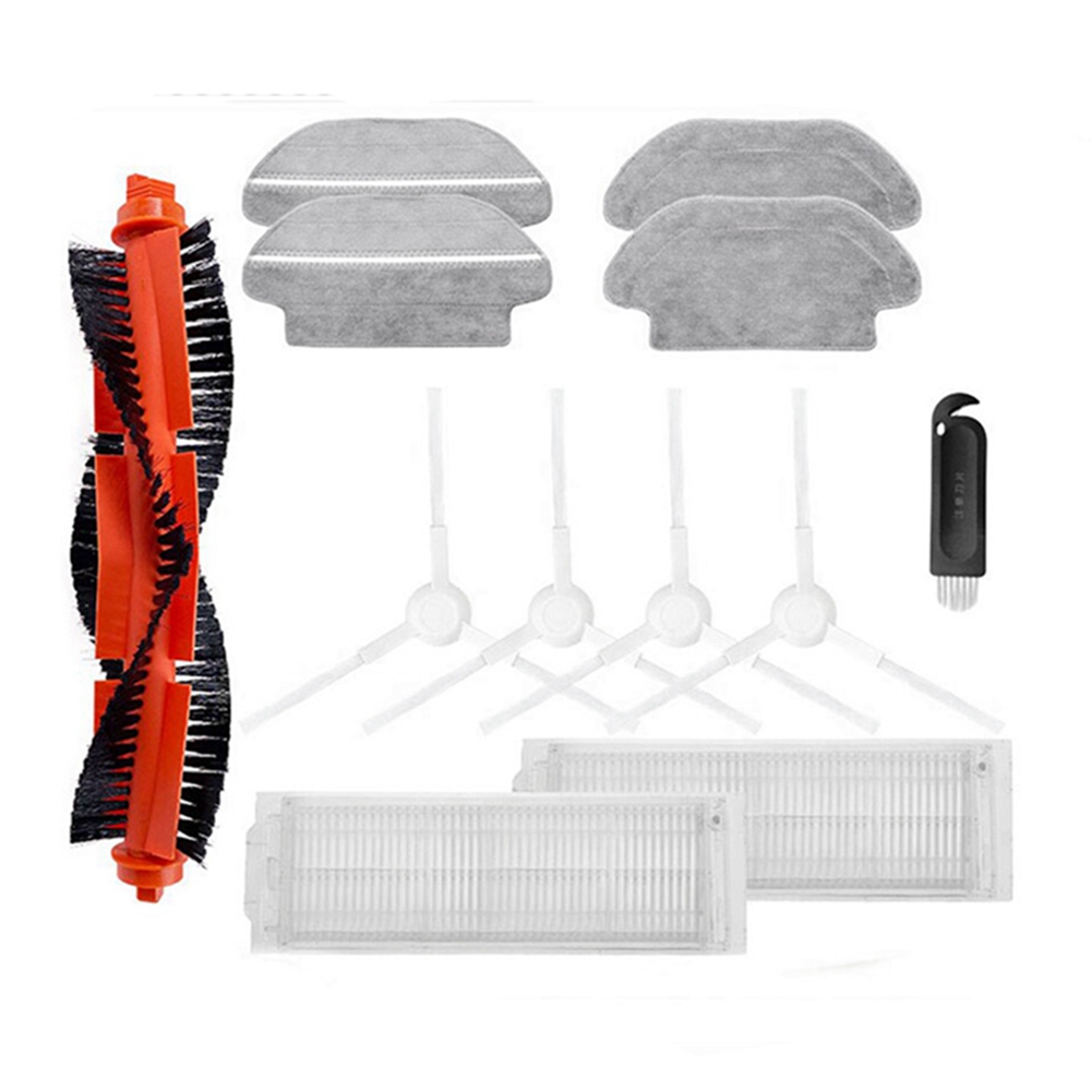 1 Set Main Side Brush Hepa Filter Mop Cloths Rag Replacement Spare Parts for Robot Vacuum Mop 2S/XMSTJQR2S/STYJ02YM