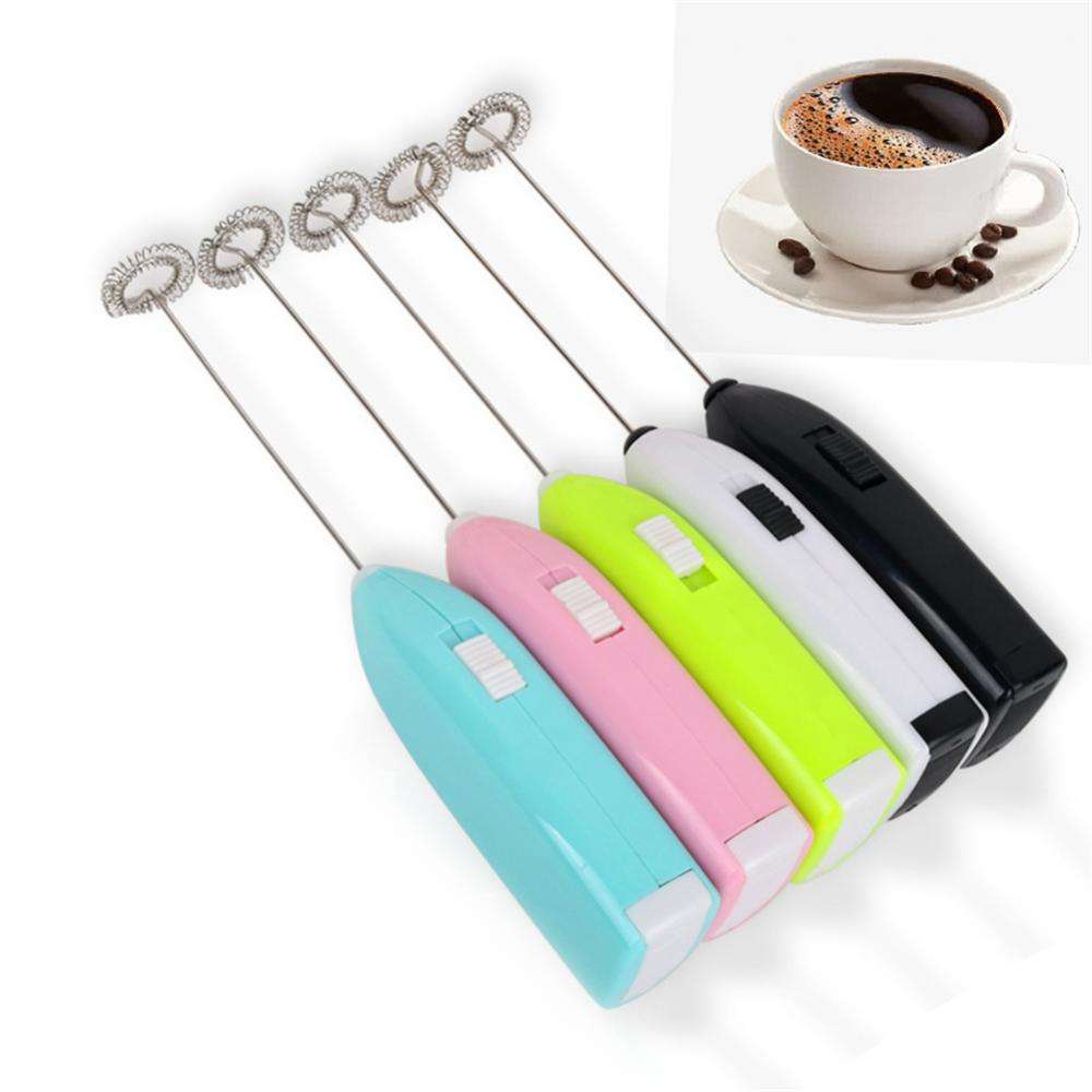 Hongxin Portable Electric Hand Blender Coffee Milk Egg Beater Foamer Whisk Frother Mixer - Red