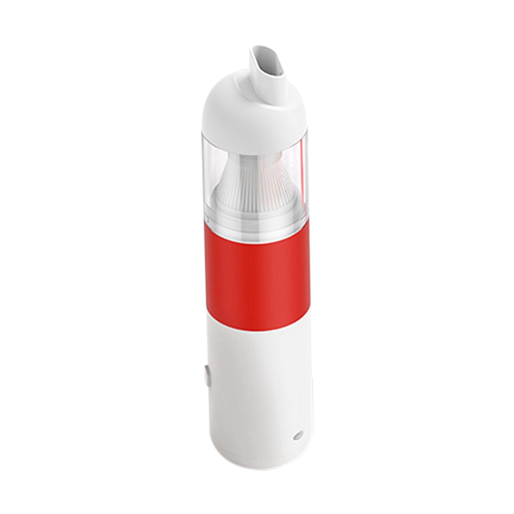 Car Vacuum Cleaner Portable Handheld Vacuum Cleaner Mini for Car Wireless Dust Catcher Cyclone Suction(White Red)