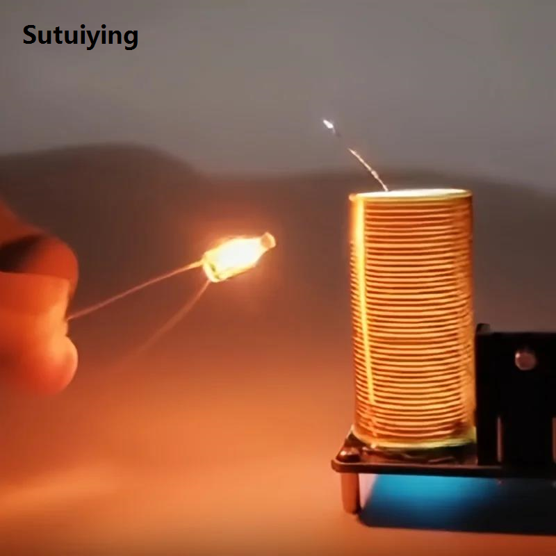 Sutuiying Mini Tesla Coil Kit, BD243, DIY Electronic Project, Hand Solder Sales promotion Practice, No Battery Required, Non-Laser for Hobbyists