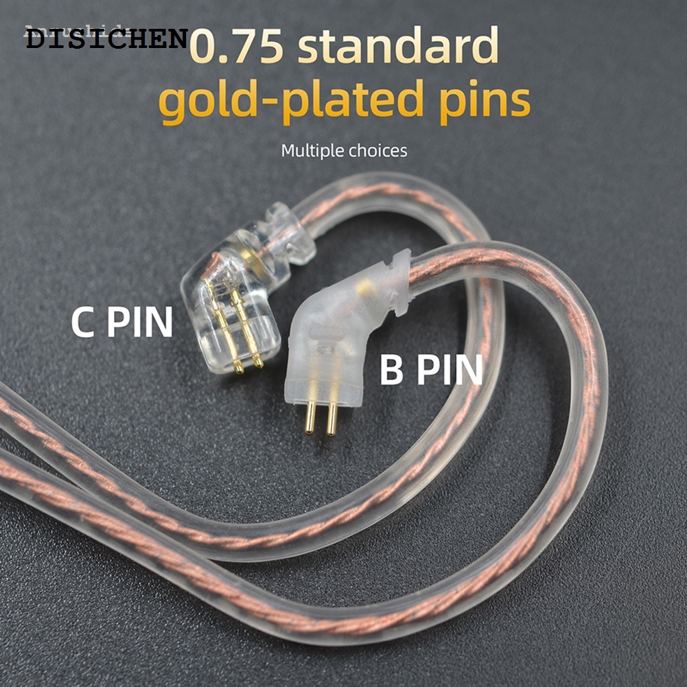 DISICHEN Sales promotion Anrushide 1-10PCS Original KZ Earphones Cord Gold Silver Copper Cube Mixed New Upgrade Cable Headset Wire CRA/ZS10 Pro/EDX Pro/ZSN/ZSR